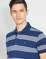 Arrow Sports Horizontal Stripe Cotton Polo Shirt