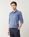 Arrow Manhattan Slim Fit Textured Autopress Shirt