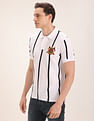 U.S. Polo Assn. Crest Embroidered Striped Polo Shirt