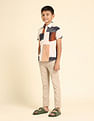U.S. Polo Assn. Kids Boys Regular Fit Abstract Printed Shirt