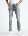 Flying Machine Slash Slim Tapered Fit Italian Jeans