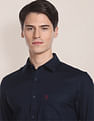 U.S. Polo Assn. Birdseye Dobby Textured Solid Shirt
