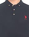 U.S. Polo Assn. Button Down Collar Solid Polo Shirt