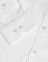 Arrow Mandarin Collar Self Design Formal Shirt
