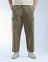 Flying Machine Loose Fit Solid Twill Cargo