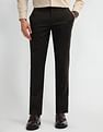 Arrow Mid Rise Carson Tapered Fit Trousers