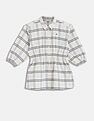 Tommy Hilfiger Kids Girls Checks Regular-Fit Cotton Dress