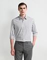 Arrow Vertical Striped Cotton Shirt