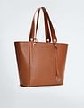 U.S. Polo Assn. Women Metallic Monogram Solid Tote Bag