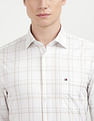 Tommy Hilfiger Herringbone Checked Regular Fit Shirt