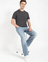 Calvin Klein Jeans Charcoal Grey Solid T-shirt Classic Essential