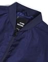 Flying Machine Stand Collar Colour Block Bomber Jacket