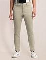 U.S. Polo Assn. Printed Slim Straight Fit Satin Trousers