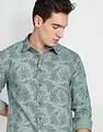 Flying Machine Floral Print Cotton Shirt