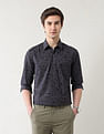 Arrow Newyork Floral Printed Manhattan Slim Fit Shirt