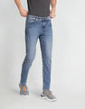 Flying Machine Slash Slim Tapered Fit Stone Wash Jeans