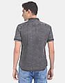 Flying Machine Short Sleeve Washed Denim Shirt