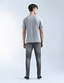 Flying Machine Mid Rise Slash Slim Tapered Fit Jeans