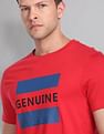 AD by Arvind Crew Neck Graphic Print T-Shirt