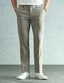 Arrow Solid Slim Fit Formal Trousers