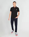 Flying Machine Solid Pique Cotton Polo Shirt