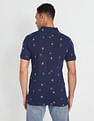 Flying Machine Embroidered Cotton Polo Shirt