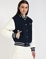 Tommy Hilfiger Regular-Fit Polyester Baseball Collar Varsity Jacket