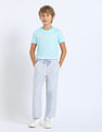 U.S. Polo Assn. Kids Boys Solid Relaxed Fit Trousers