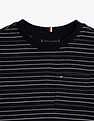 Tommy Hilfiger Kids Boys Striped Regular Fit Cotton T-Shirt