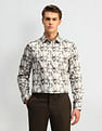 Arrow Pure Cotton Abstract Printed Shirt