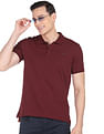 AD by Arvind Modern Jersey Slub Polo Shirt