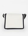 Tommy Hilfiger Solid Blue Pu Sling Bag