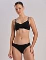 Calvin Klein Underwear Black Solid Low Rise Panty