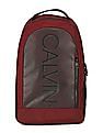 Calvin Klein Men Maroon Textured Laptop Backpack