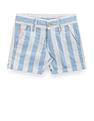 U.S. Polo Assn. Kids Boys Vertical Stripe Cotton Shorts