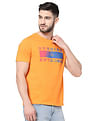 AD by Arvind Crew Neck Graphic Print T-Shirt