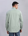 Tommy Hilfiger Solid Regular Fit Plain Woven Shirt