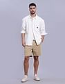 Tommy Hilfiger Solid Oversized-Fit Woven Shirts