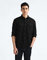 Flying Machine Chambray Weave Cotton Shirt
