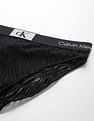 Calvin Klein Underwear Mid Rise Lace Detail Bikini Panties