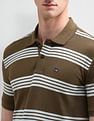 Arrow Sport Horizontal Striped Regular Fit Polo Shirt