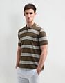 Arrow Sport Horizontal Striped Regular Fit Polo Shirt