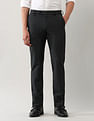 Arrow Mid Rise Solid Regular Fit Trousers