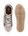 U.S. Polo Assn. Women Monogram Canvas Lace Up Charlotte Sneakers