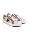 U.S. Polo Assn. Women Monogram Canvas Lace Up Charlotte Sneakers