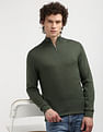 Calvin Klein Merino Wool Zip Up Sweater