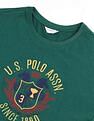 U.S. Polo Assn. Women Boyfriend Fit Brand Printed T-Shirt