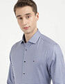 Tommy Hilfiger Satin Puppytooth Slim Fit Shirt