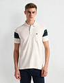 Arrow Sports Horizontal Stripe Pique Polo Shirt