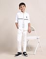 U.S. Polo Assn. Kids Boys Brand Stripe Cotton Shirt
